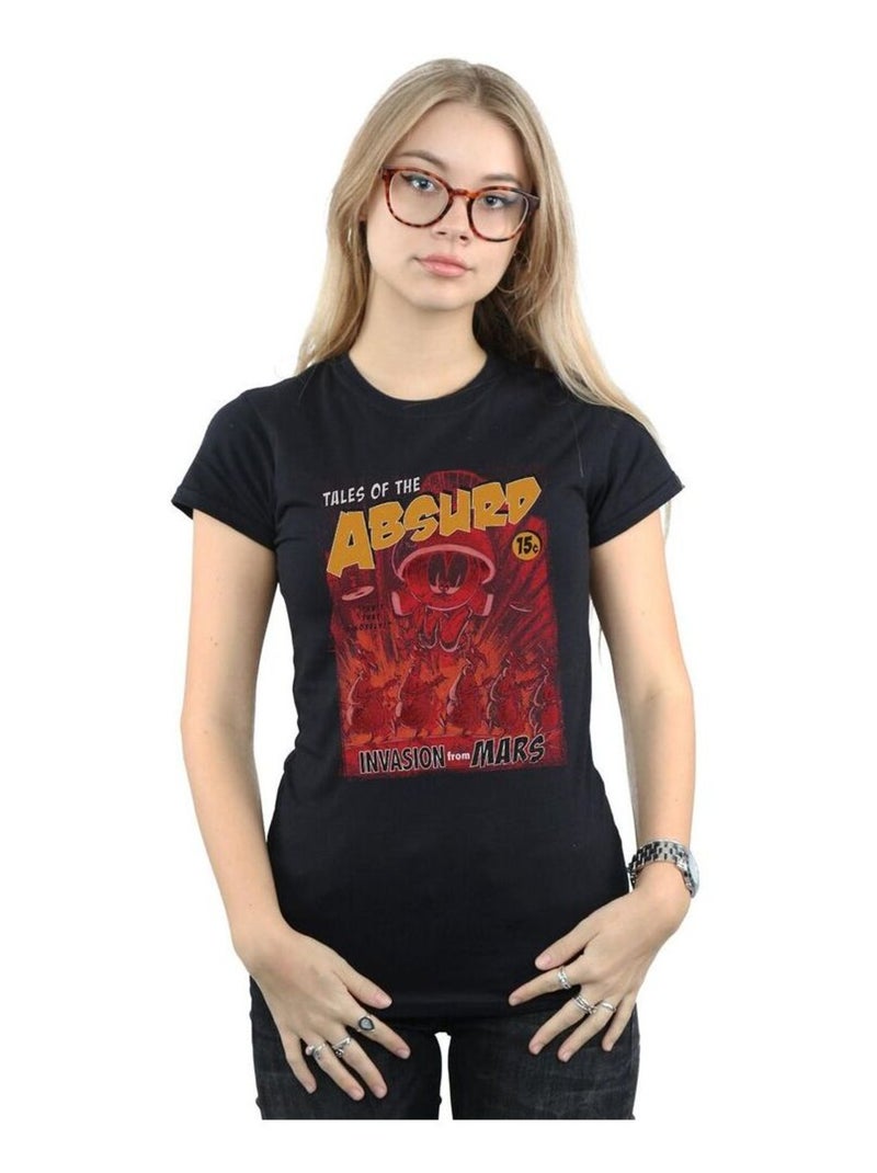 Looney Tunes - T-shirt INVASION FROM MARS Noir - Kiabi