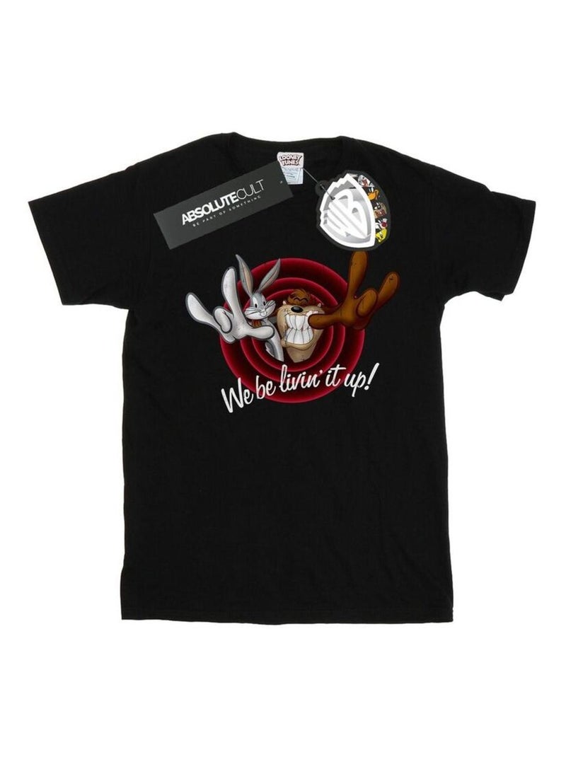 Looney Tunes - T-shirt LIVIN' IT UP Noir - Kiabi