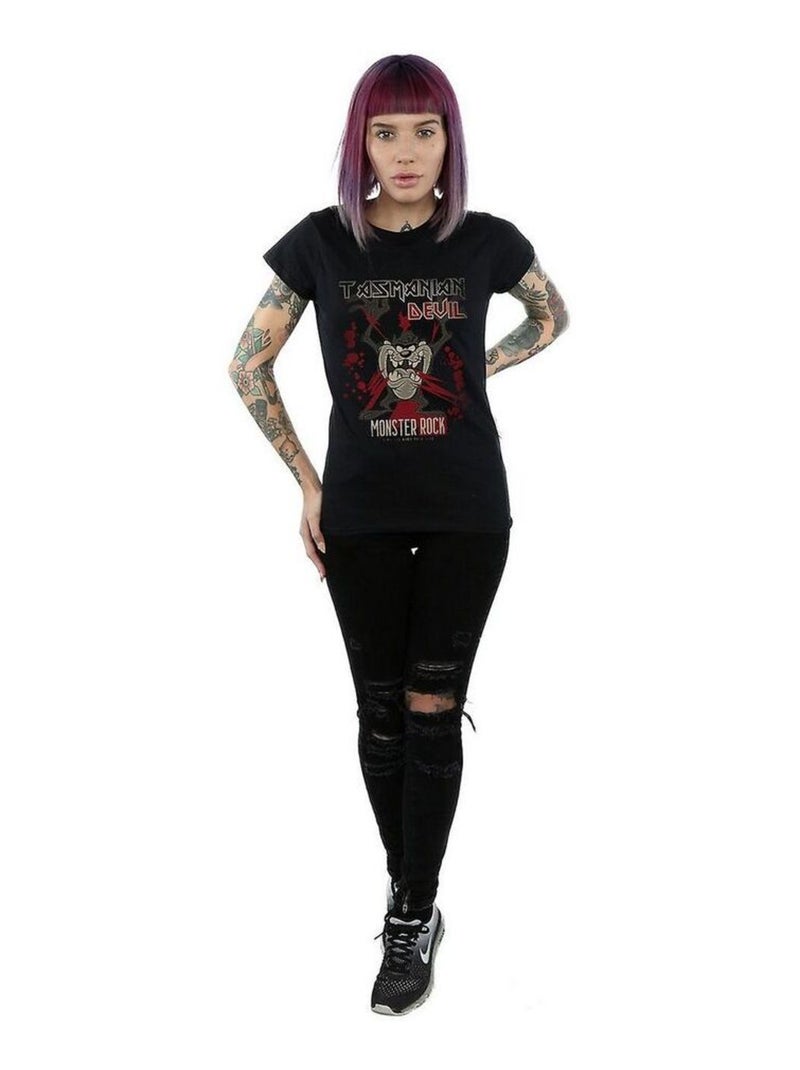 Looney Tunes - T-shirt MONSTER ROCK Noir - Kiabi