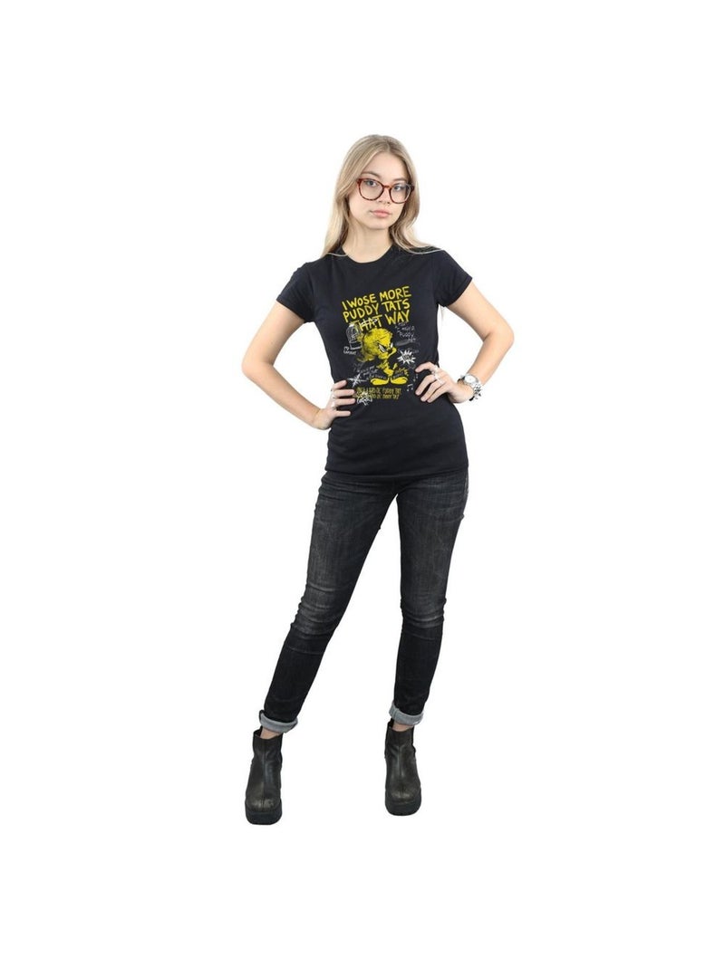 Looney Tunes - T-shirt MORE PUDDY TATS (Titi) Noir - Kiabi