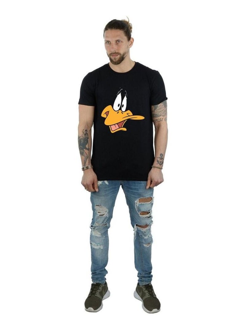 Looney Tunes - T-shirt motif Daffy Duck Noir - Kiabi