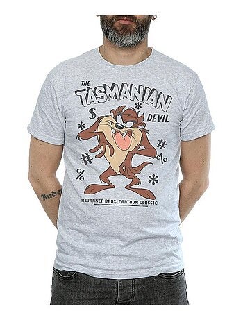 Looney Tunes - T-shirt motif Diable de Tasmanie motif/style rétro (Diable de Tasmanie)