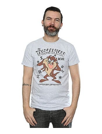 Looney Tunes - T-shirt motif Diable de Tasmanie motif/style rétro (Diable de Tasmanie)