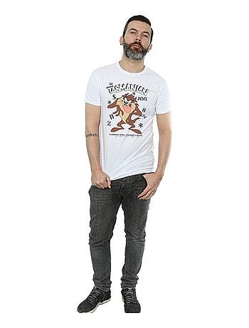 Looney Tunes - T-shirt motif Diable de Tasmanie style rétro (Diable de Tasmanie)