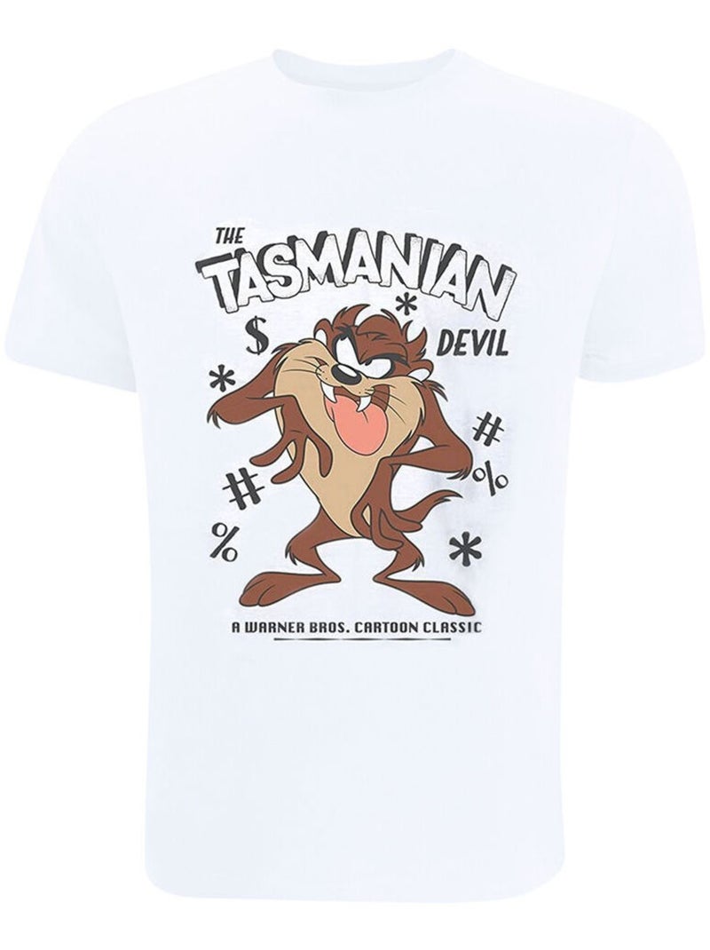 Looney Tunes - T-shirt motif Diable de Tasmanie style rétro (Diable de Tasmanie) Blanc - Kiabi