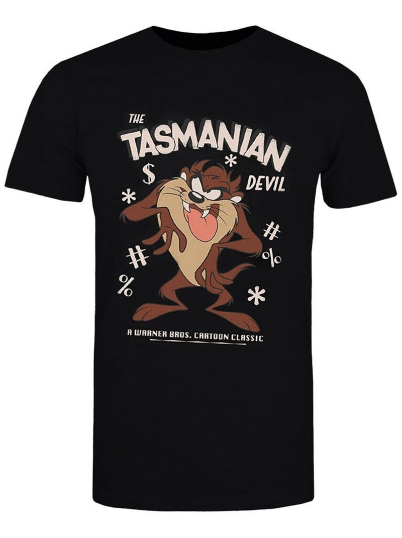 Looney Tunes - T-shirt motif Diable de Tasmanie style rétro (Diable de Tasmanie) Noir - Kiabi