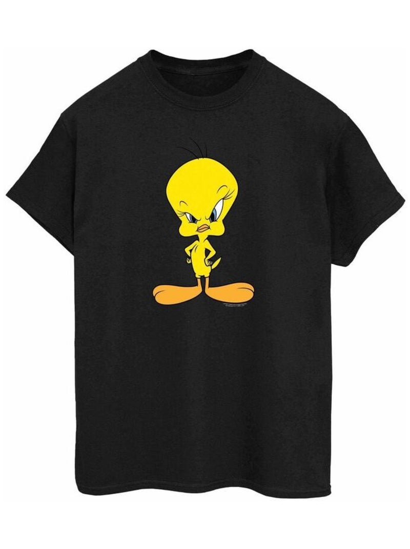 Looney Tunes - T-shirt motif Titi ANGRY (Titi) Noir - Kiabi