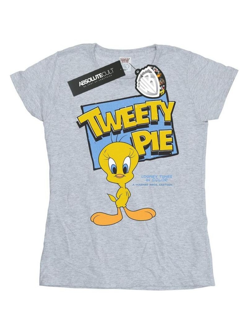 Looney Tunes - T-shirt motif Titi CLASSIC Gris chiné - Kiabi