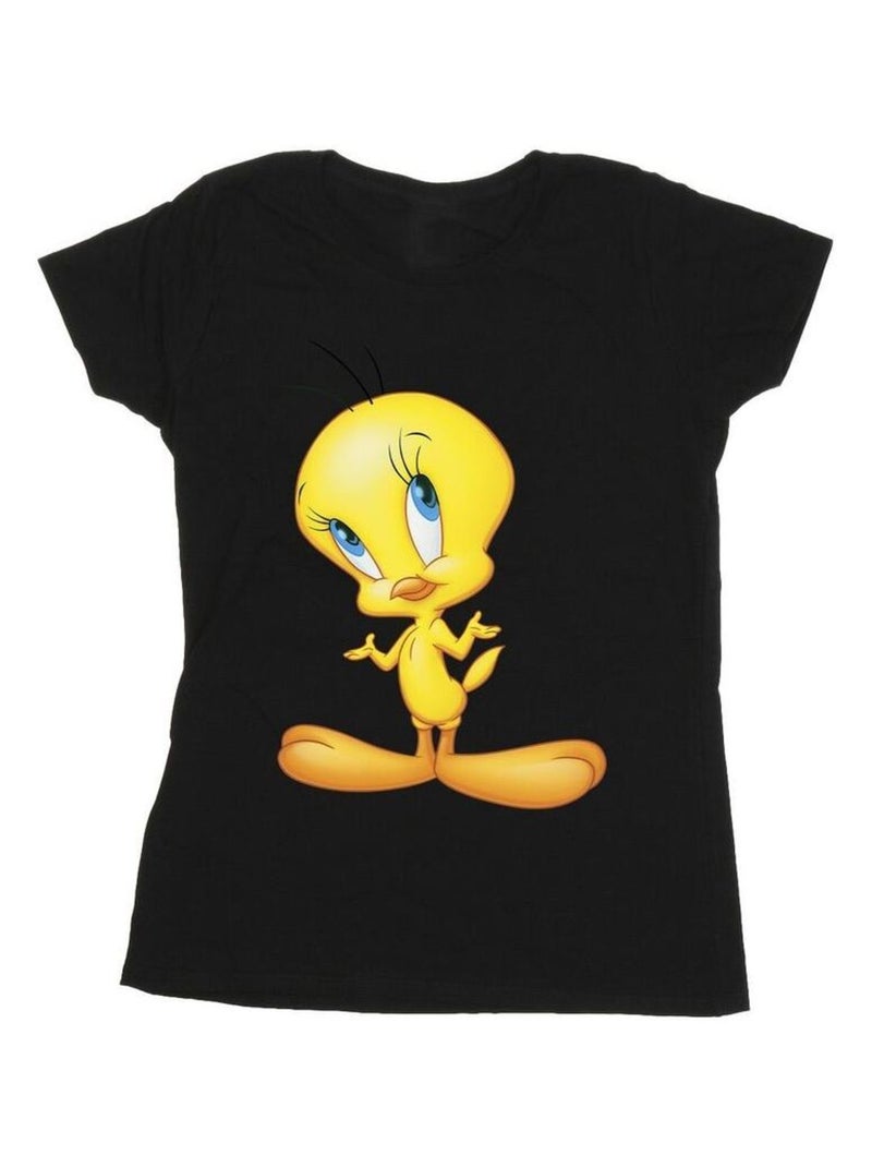 Looney Tunes - T-shirt motif Titi motif/style Debout Noir - Kiabi