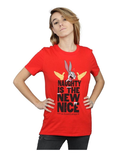 Looney Tunes - T-shirt NAUGHTY IS THE NEW NICE - Kiabi