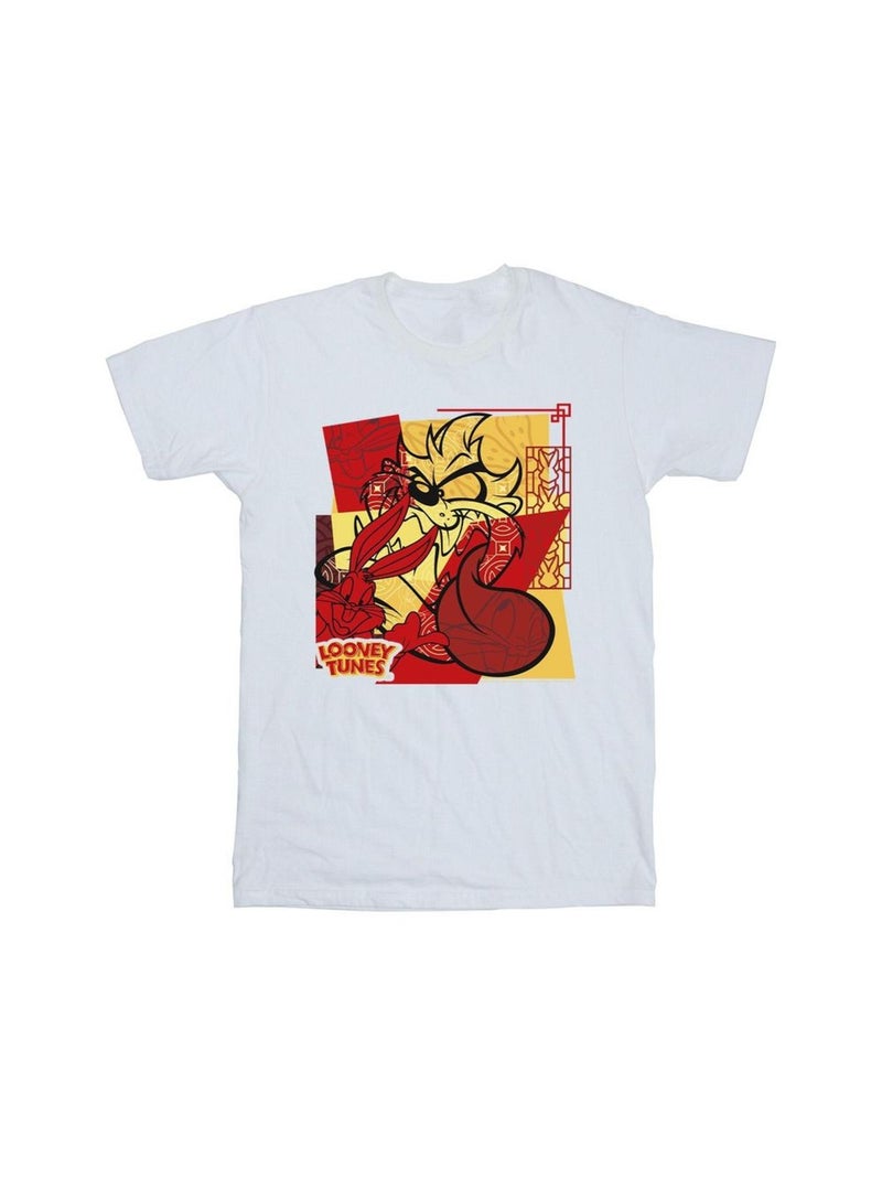 Looney Tunes - T-shirt RABBIT NEW YEAR Blanc - Kiabi
