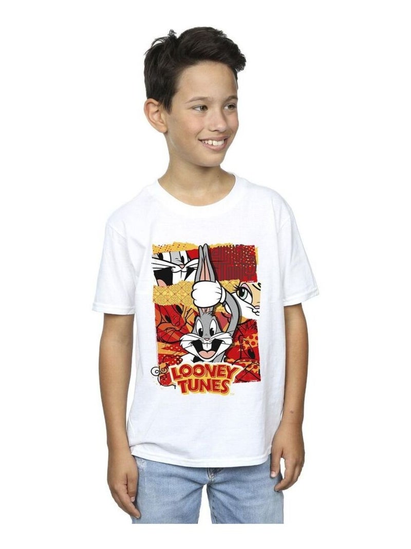 Looney Tunes - T-shirt RABBIT NEW YEAR Blanc - Kiabi