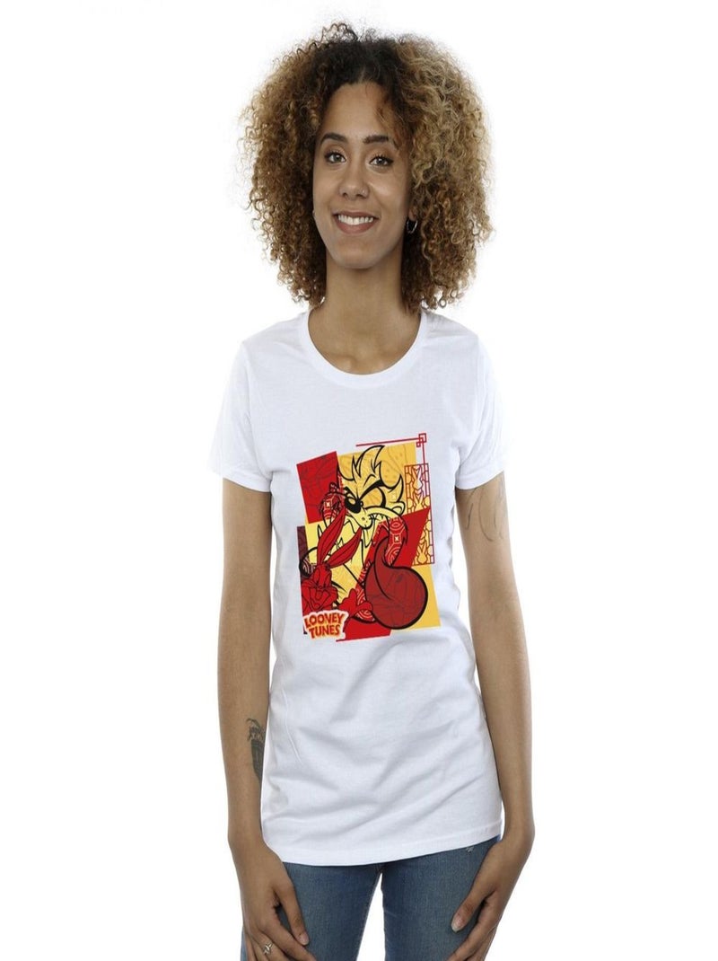 Looney Tunes - T-shirt RABBIT NEW YEAR Blanc - Kiabi