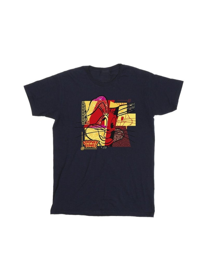 Looney Tunes - T-shirt RABBIT NEW YEAR Bleu marine - Kiabi