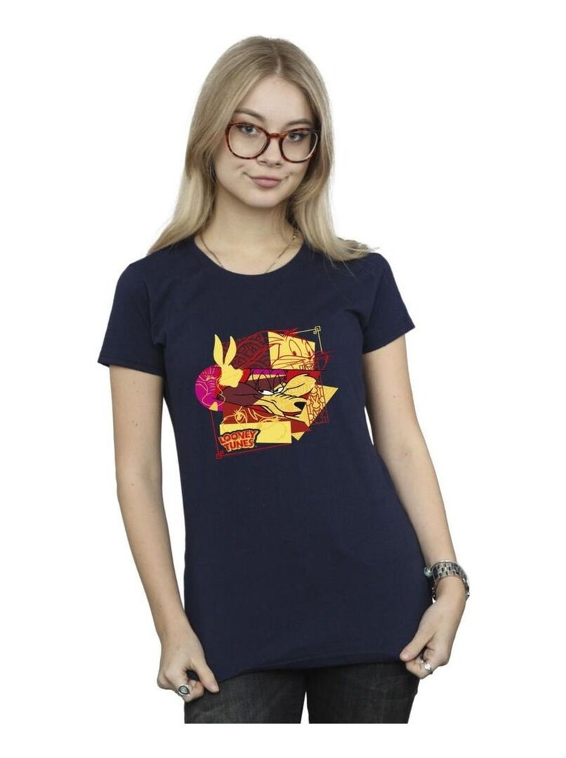 Looney Tunes - T-shirt RABBIT NEW YEAR Bleu marine - Kiabi