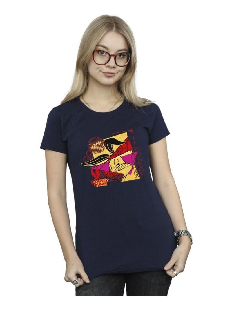 Looney Tunes - T-shirt RABBIT NEW YEAR Bleu marine - Kiabi