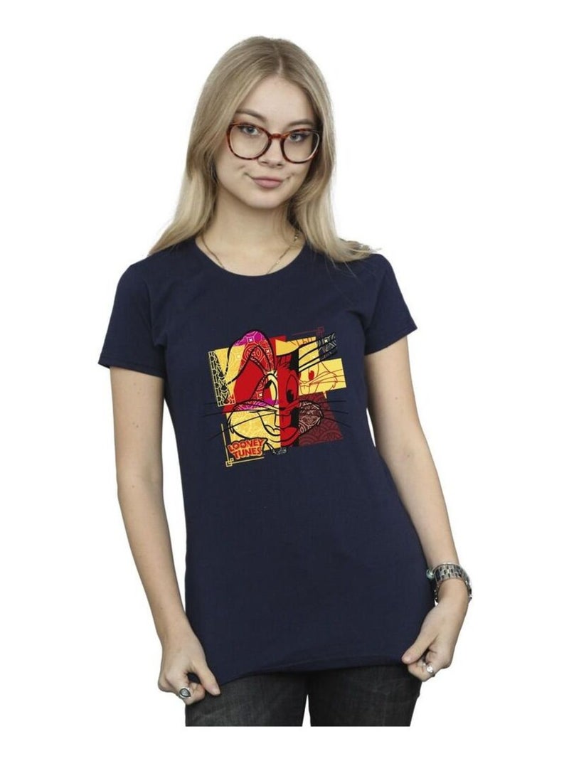 Looney Tunes - T-shirt RABBIT NEW YEAR Bleu marine - Kiabi