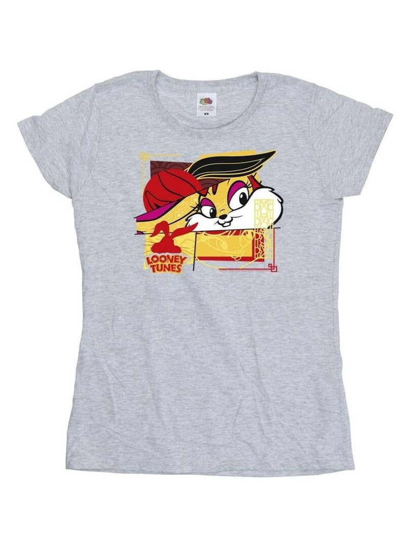 Looney Tunes - T-shirt RABBIT NEW YEAR Gris chiné - Kiabi