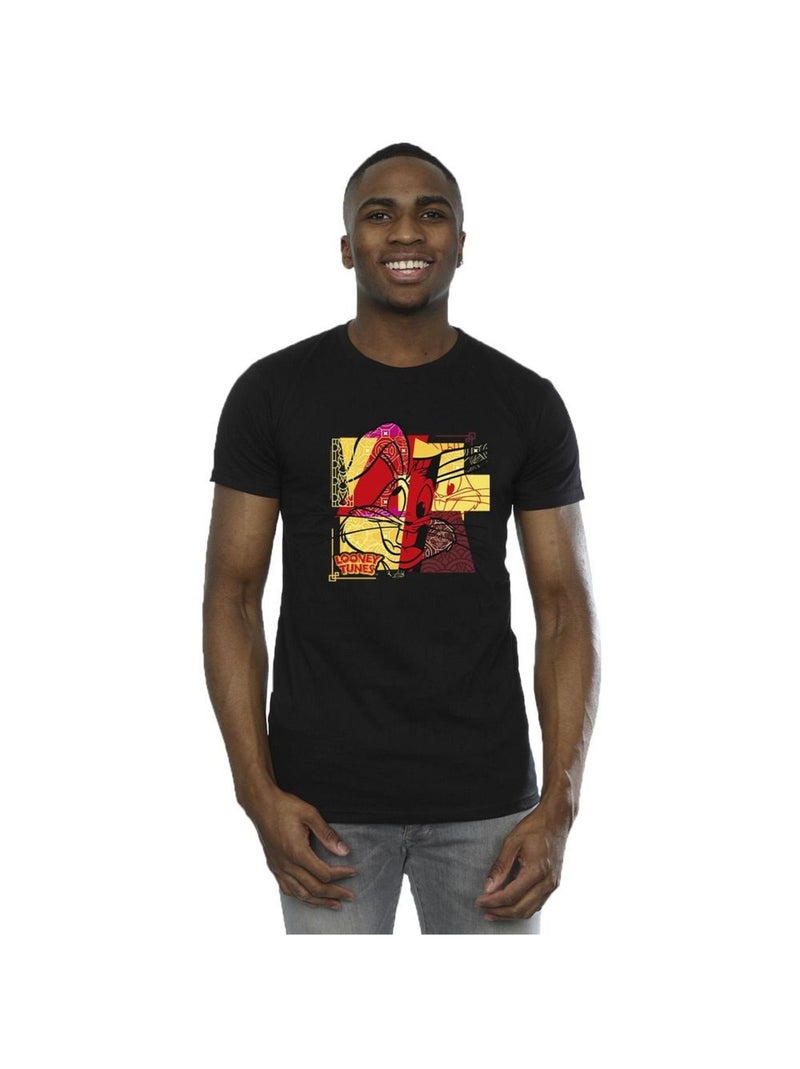 Looney Tunes - T-shirt RABBIT NEW YEAR Noir - Kiabi
