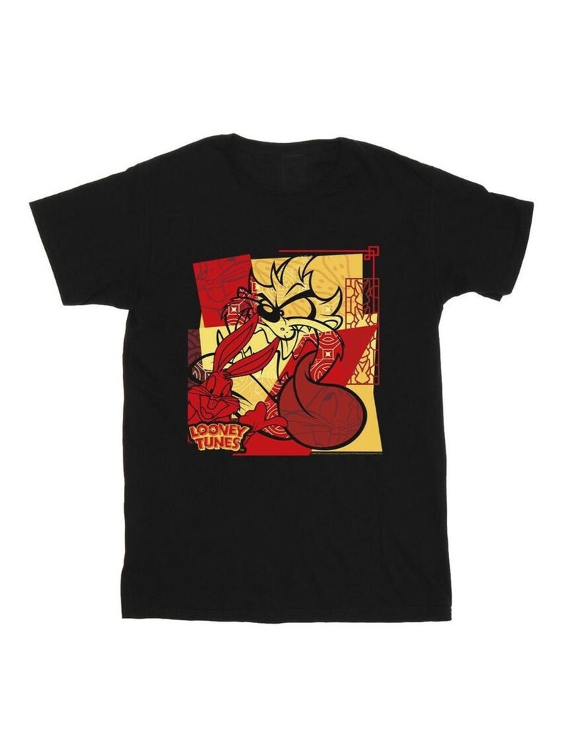 Looney Tunes - T-shirt RABBIT NEW YEAR Noir - Kiabi