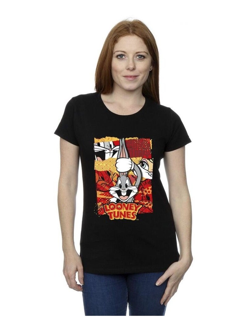 Looney Tunes - T-shirt RABBIT NEW YEAR Noir - Kiabi