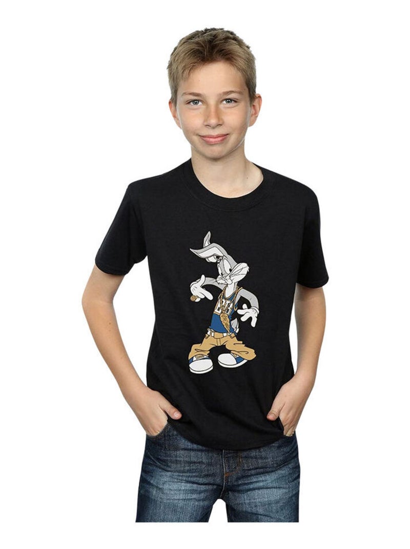 Looney Tunes - T-shirt RAPPER Noir - Kiabi