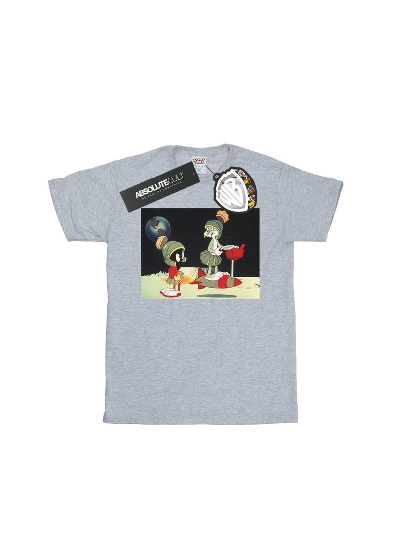 Looney Tunes - T-shirt SPACED Gris chiné - Kiabi