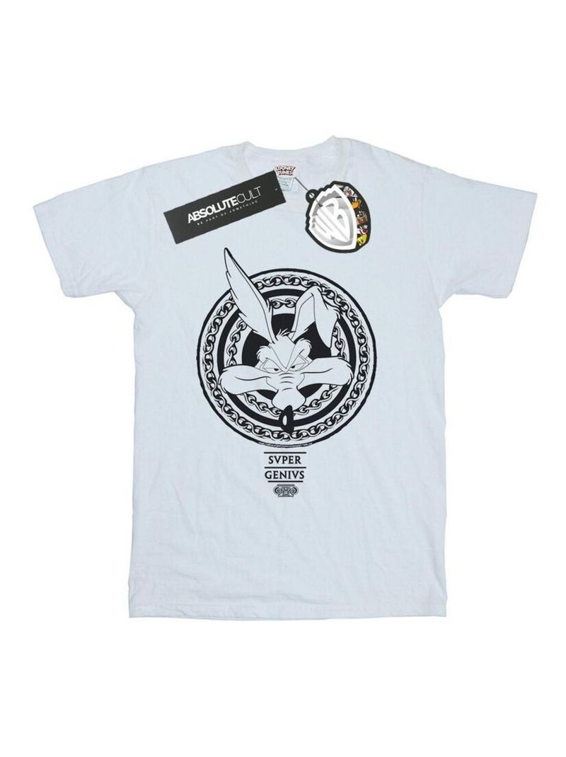 Looney Tunes - T-shirt SUPER GENIUS Blanc - Kiabi