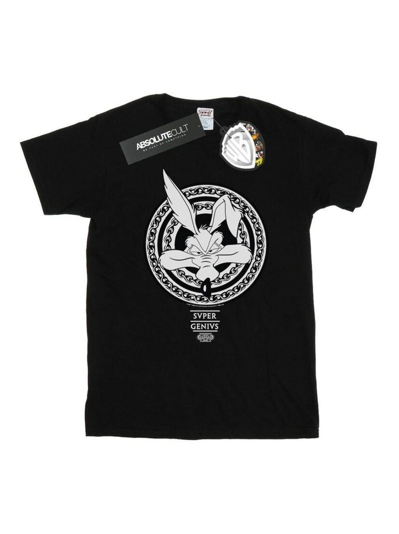 Looney Tunes - T-shirt SUPER GENIUS Noir - Kiabi