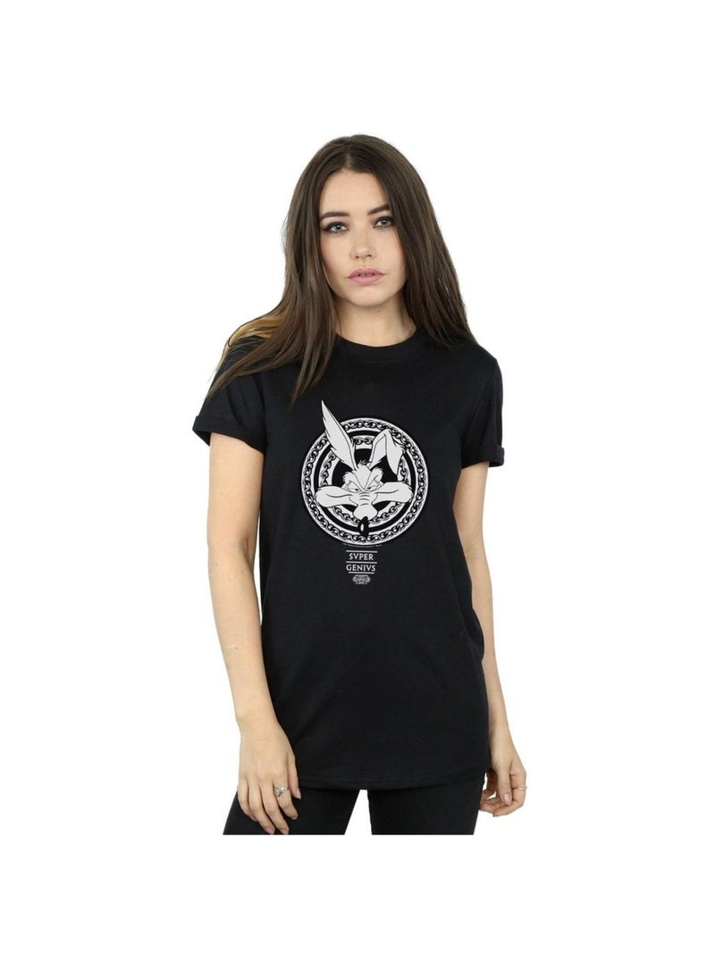 Looney Tunes - T-shirt SUPER GENIUS Noir - Kiabi