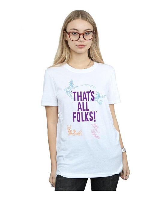 Looney Tunes - T-shirt THAT'S ALL FOLKS - Kiabi