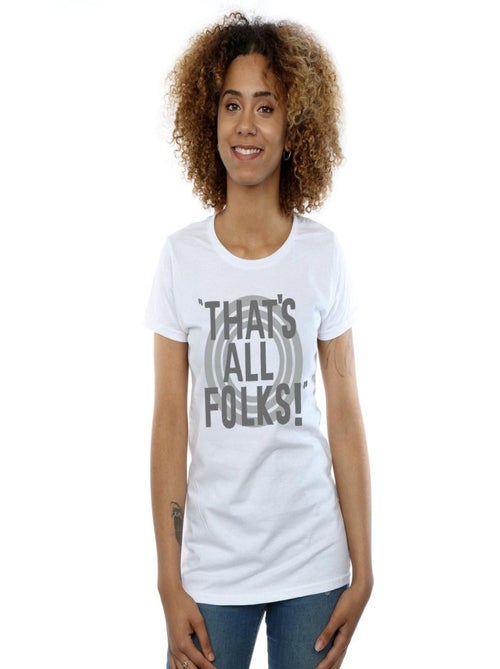Looney Tunes - T-shirt THAT'S ALL FOLKS - Kiabi