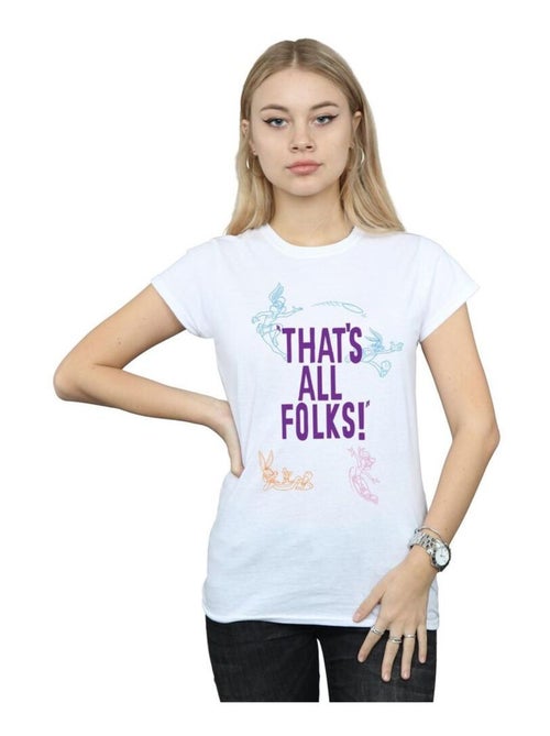 Looney Tunes - T-shirt THAT'S ALL FOLKS - Kiabi