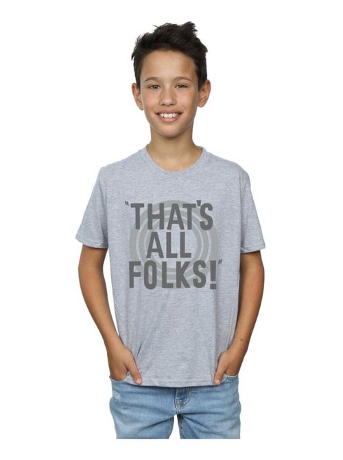 Looney Tunes - T-shirt THAT'S ALL FOLKS - Kiabi