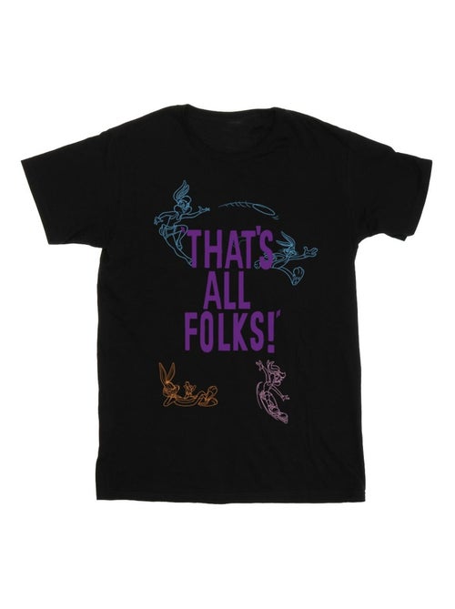 Looney Tunes - T-shirt THAT'S ALL FOLKS - Kiabi