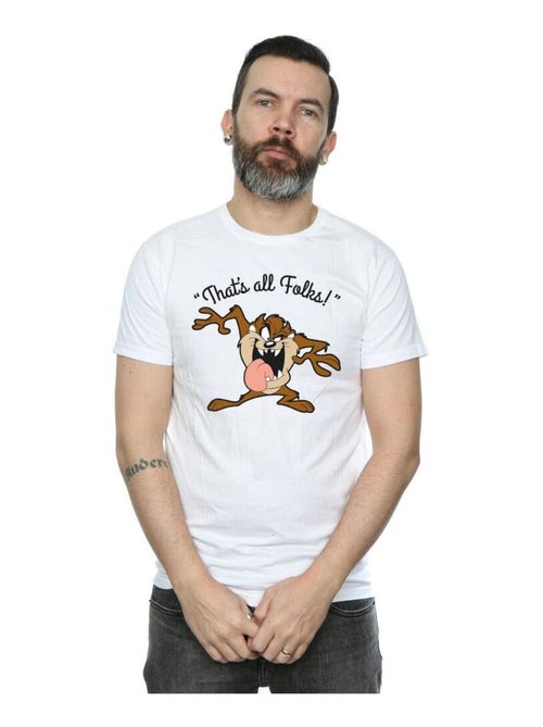 Looney Tunes - T-shirt THAT´S ALL FOLKS (Taz) - Kiabi