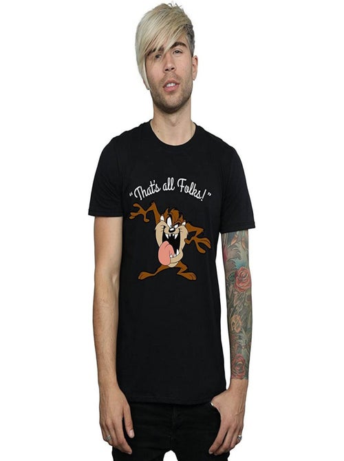 Looney Tunes - T-shirt THAT´S ALL FOLKS (Taz) - Kiabi