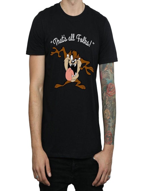 Looney Tunes - T-shirt THAT´S ALL FOLKS (Taz) - Kiabi