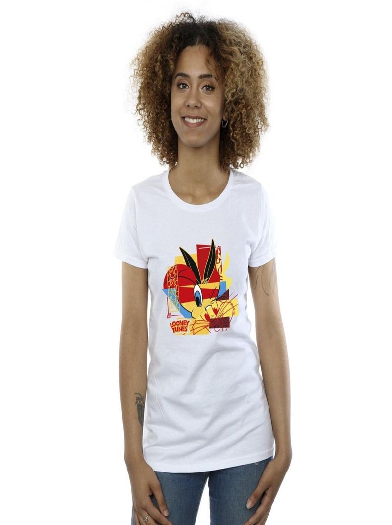 Looney Tunes - T-shirt TWEEDAY RABBIT NEW YEAR Blanc - Kiabi