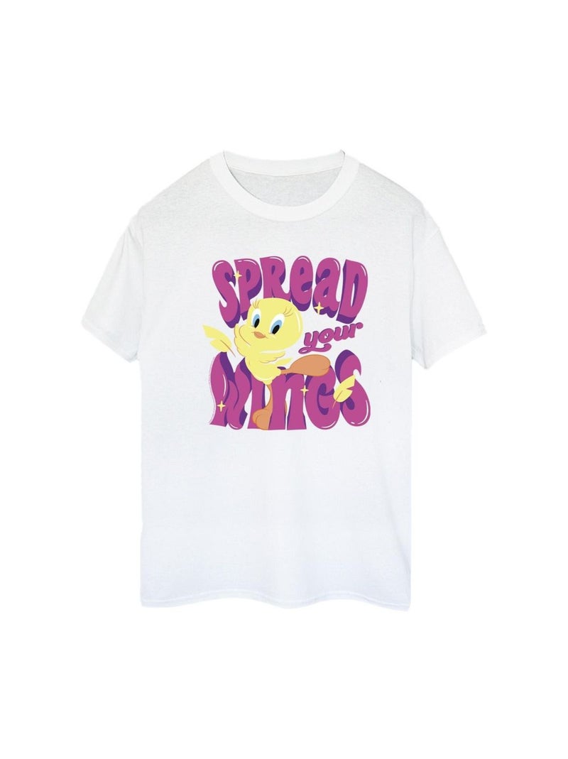 Looney Tunes - T-shirt TWEEDAY SPREAD YOUR WINGS Blanc - Kiabi
