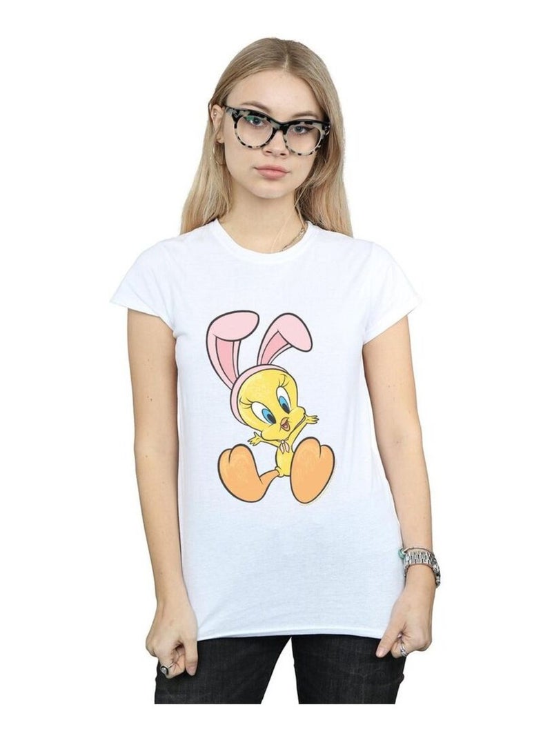 Looney Tunes - T-shirt TWEETY PIE BUNNY EARS Blanc - Kiabi