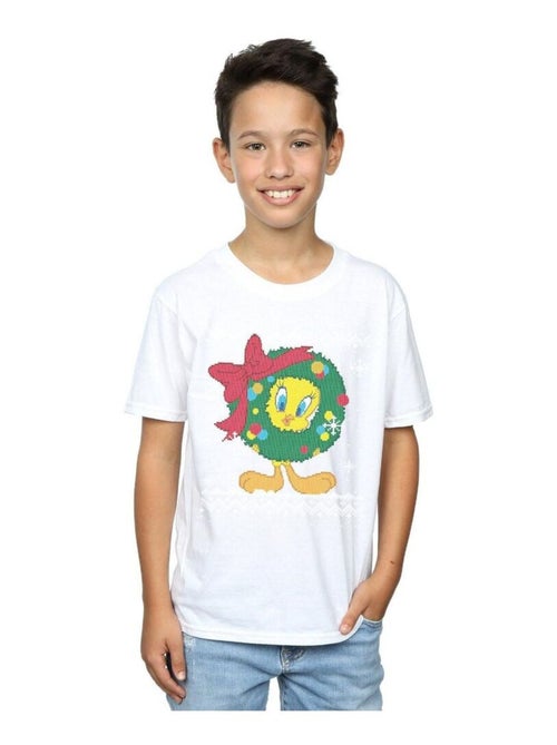 Looney Tunes - T-shirt TWEETY PIE CHRISTMAS FAIR ISLE - Kiabi
