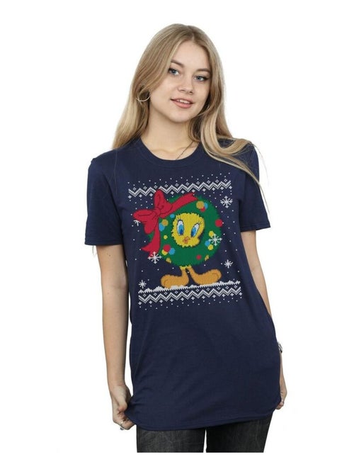 Looney Tunes - T-shirt TWEETY PIE CHRISTMAS FAIR ISLE - Kiabi