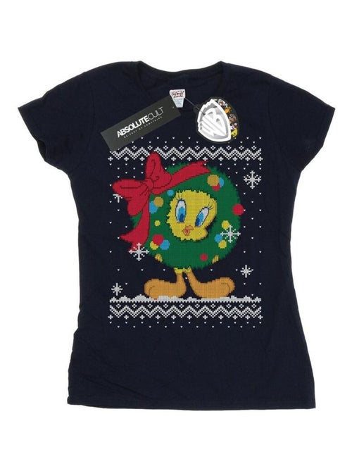 Looney Tunes - T-shirt TWEETY PIE CHRISTMAS FAIR ISLE - Kiabi