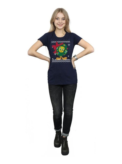 Looney Tunes - T-shirt TWEETY PIE CHRISTMAS FAIR ISLE - Kiabi