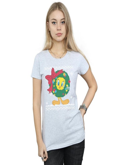 Looney Tunes - T-shirt TWEETY PIE CHRISTMAS FAIR ISLE - Kiabi