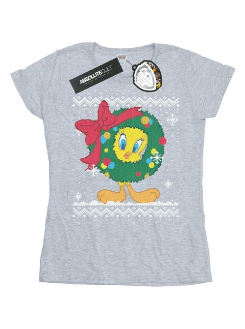 Looney Tunes - T-shirt TWEETY PIE CHRISTMAS FAIR ISLE - Kiabi