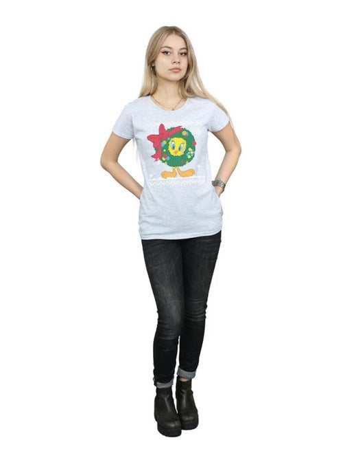 Looney Tunes - T-shirt TWEETY PIE CHRISTMAS FAIR ISLE - Kiabi