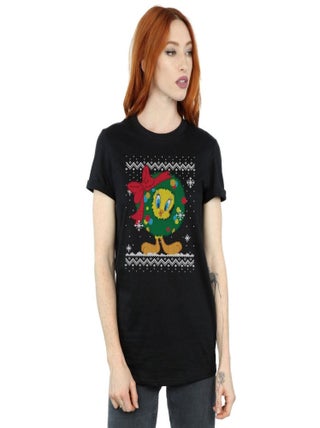 Looney Tunes - T-shirt TWEETY PIE CHRISTMAS FAIR ISLE