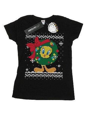 Looney Tunes - T-shirt TWEETY PIE CHRISTMAS FAIR ISLE